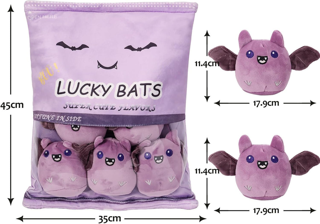 HXPLN Fledermaus Plüsch Kissen, Abnehmbare Spielzeug, Pudding Kissen, Niedliche Dekoration Geschenk