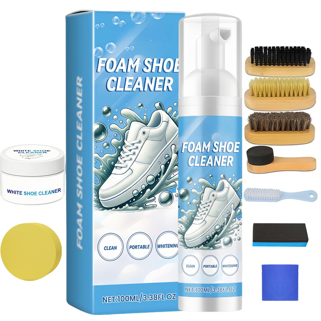 SHENYI 10-in-1 Sneaker Cleaner Set Enthält Reinigungsspray Reinigungspaste Reinigungstuch Reinigungs