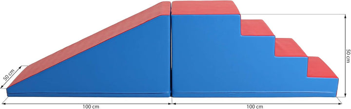 IGLU SOFT PLAY Mega Fun Slider Schaumstoffbausteine Treppe und Rutsche Set XXL für Kinder ab 2 Jarhe
