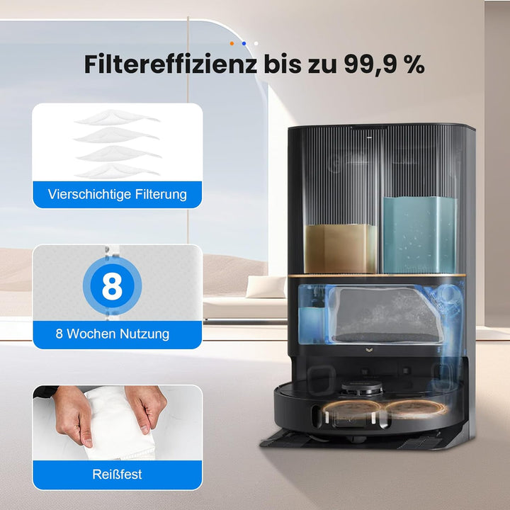 TriCut-Bürste Zubehör für Dreame X40 Ultra Complete / L40 Ultra / X40 Master/Mova P50 Pro Ultra Saug