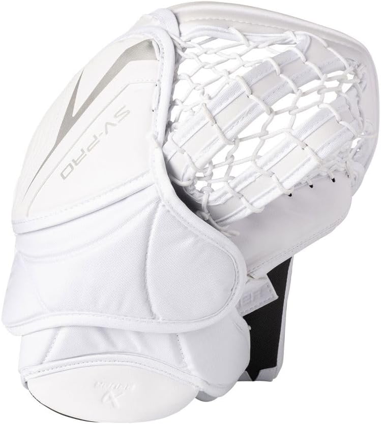 Bauer SV-Pro Eishockey Torwartfanghand Catcher Senior weiss Weiss UNISIZE Rechte Hand Wurf, Weiss UN