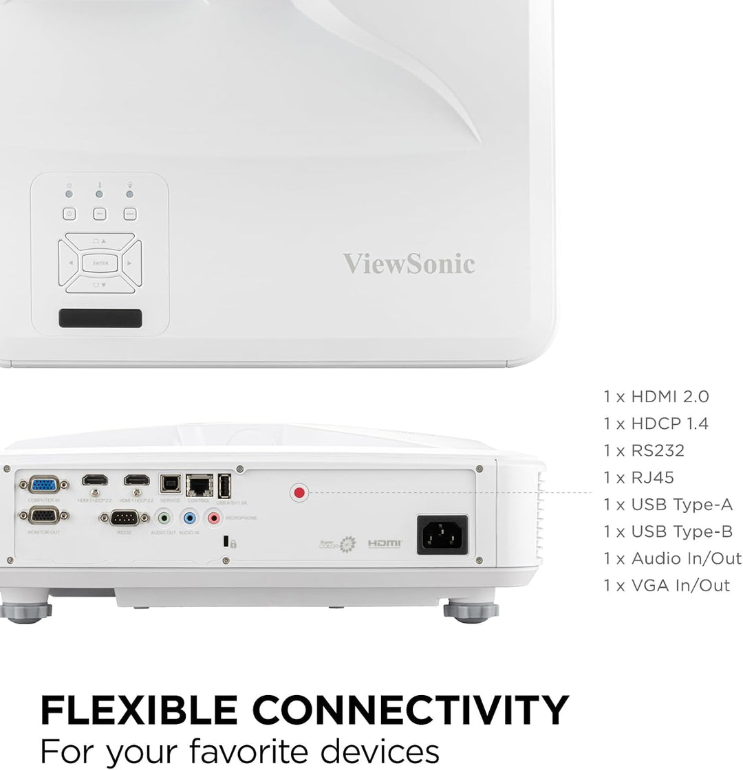 Viewsonic Beamer LS832WU Laser Helligkeit: 5000lm 1920 x 1200 WUXGA 3000000 : 1 Weiss