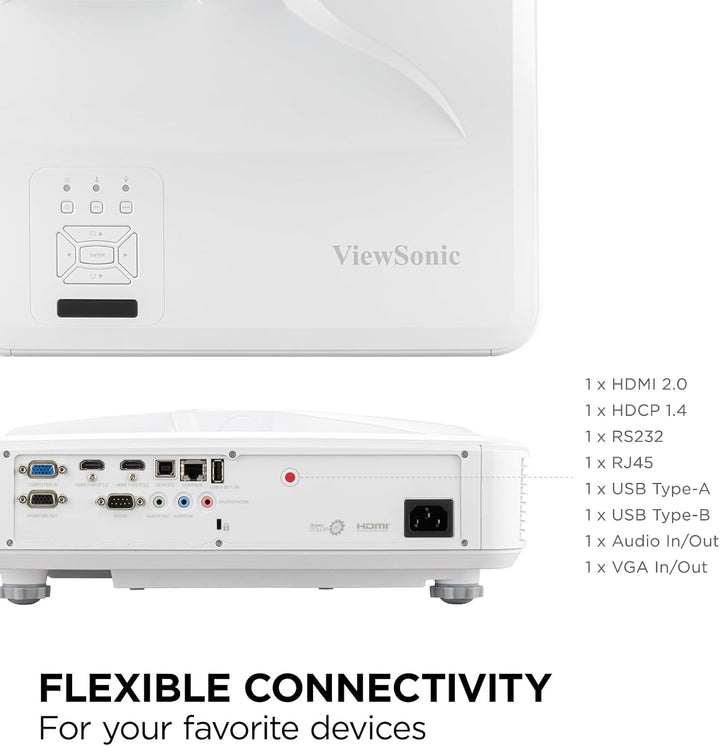 Viewsonic Beamer LS832WU Laser Helligkeit: 5000lm 1920 x 1200 WUXGA 3000000 : 1 Weiss