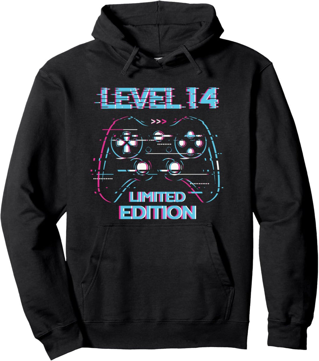 14. Geburtstag Level 14 Jahre Limited Edition Gaming Gamer Pullover Hoodie