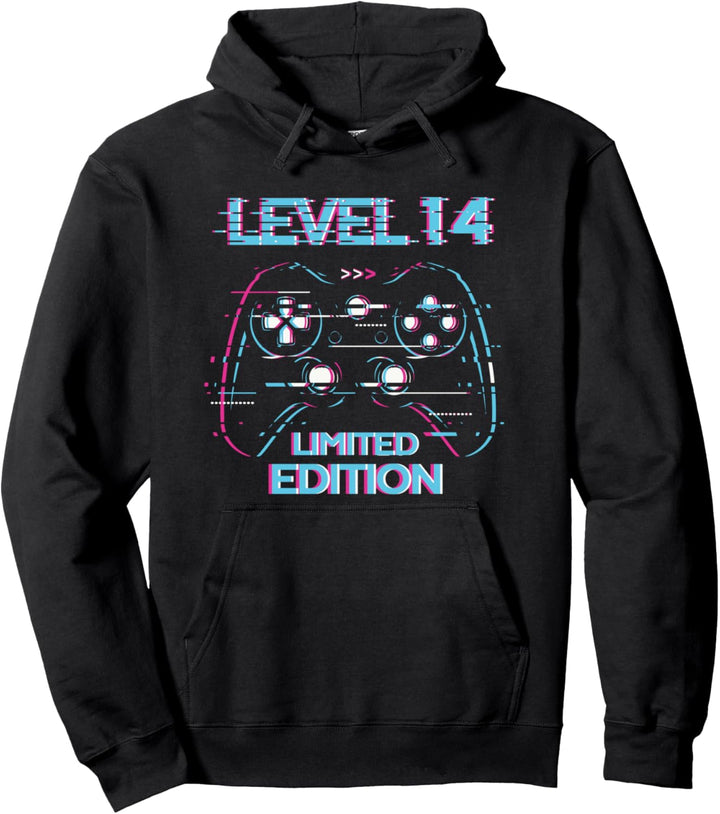 14. Geburtstag Level 14 Jahre Limited Edition Gaming Gamer Pullover Hoodie