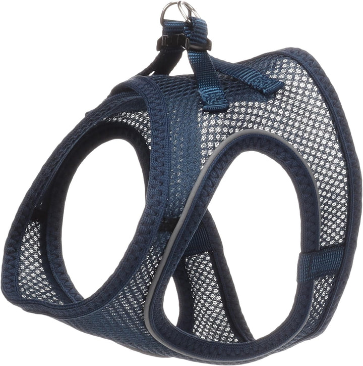 katzengeschirr - Step&Go Berta dunkelblau M - 29-33 cm / 42-46 cm - Nylon mit atmungsaktivem mesh un