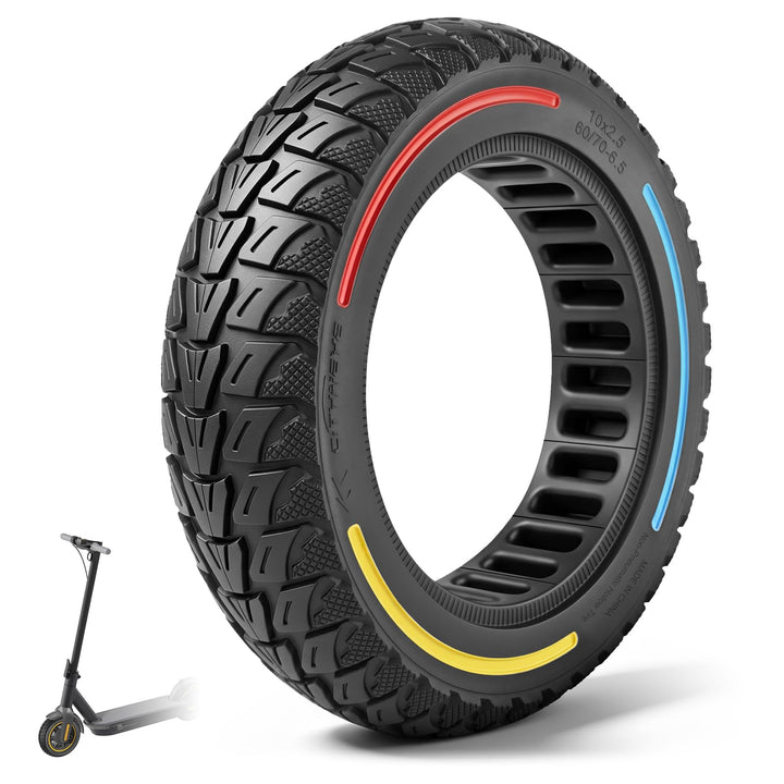 60/70-6,5 Vollgummireifen 10 Zoll Solide Reifen für Xiaomi 5/5 Pro/5 Max,für Ninebot Max G30/Max G30