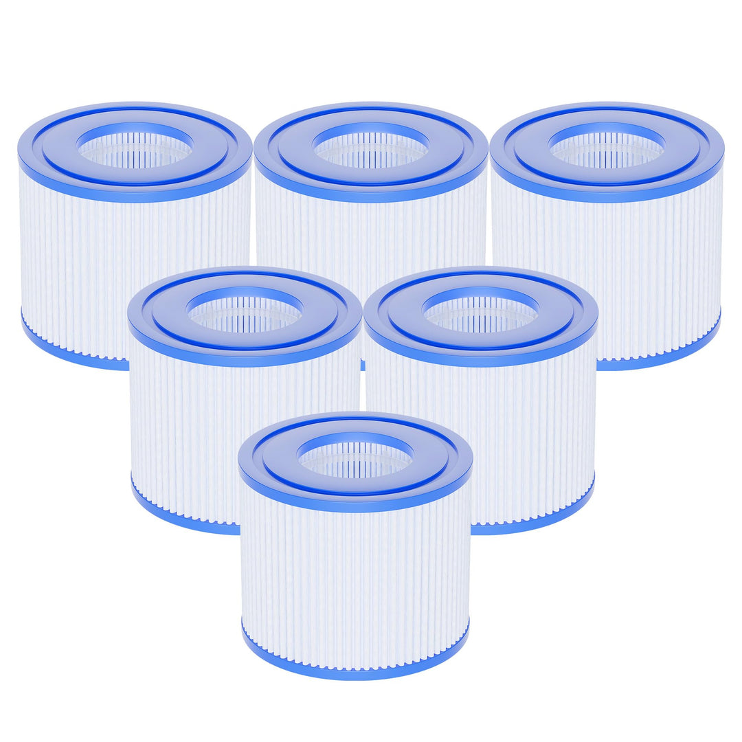 AQUALTRA Filter S1 für Pool, Kompatibel mit PureSpa Hot Tub Filter für 11692 29001E 107 x 71 MM 6 St