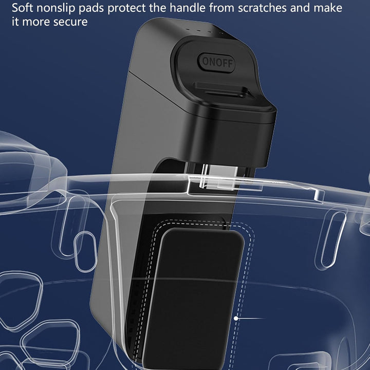 3500 mAh Akku für PS5 Controller, Tragbarer Controller Akku mit LED Anzeige, Individueller Schalter,