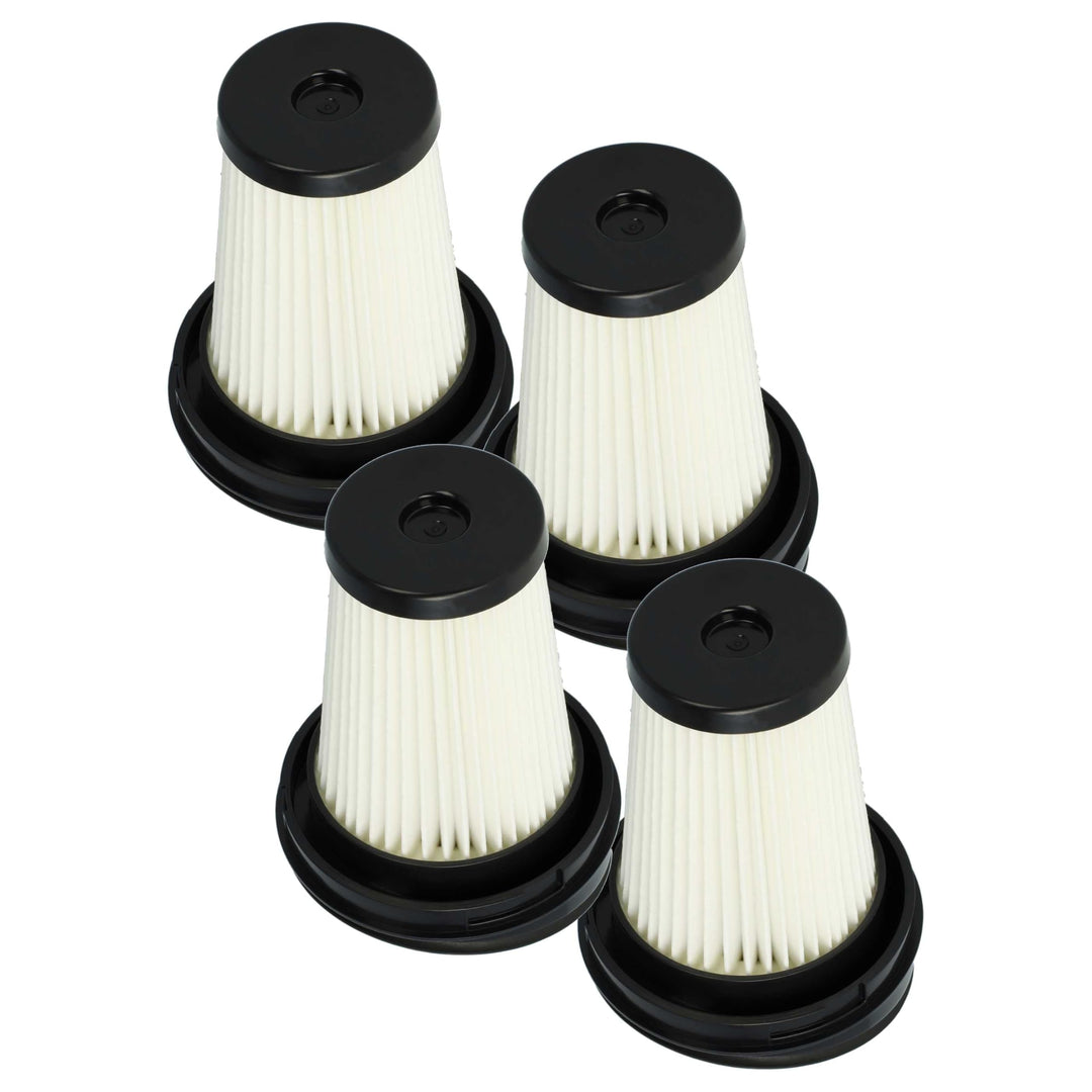 vhbw 4x Flachfaltenfilter kompatibel mit Gorenje SVC216GWF Handstaubsauger, Staubsauger - Filterelem