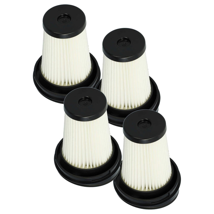 vhbw 4x Flachfaltenfilter kompatibel mit Gorenje SVC216GWF Handstaubsauger, Staubsauger - Filterelem