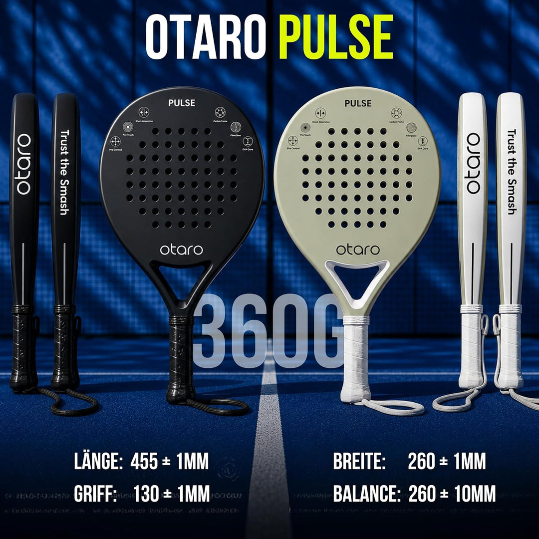 OTARO Padelschläger für Anfänger & Fortgeschrittene | Ultraleicht & ausbalanciert | Padel Schläger C