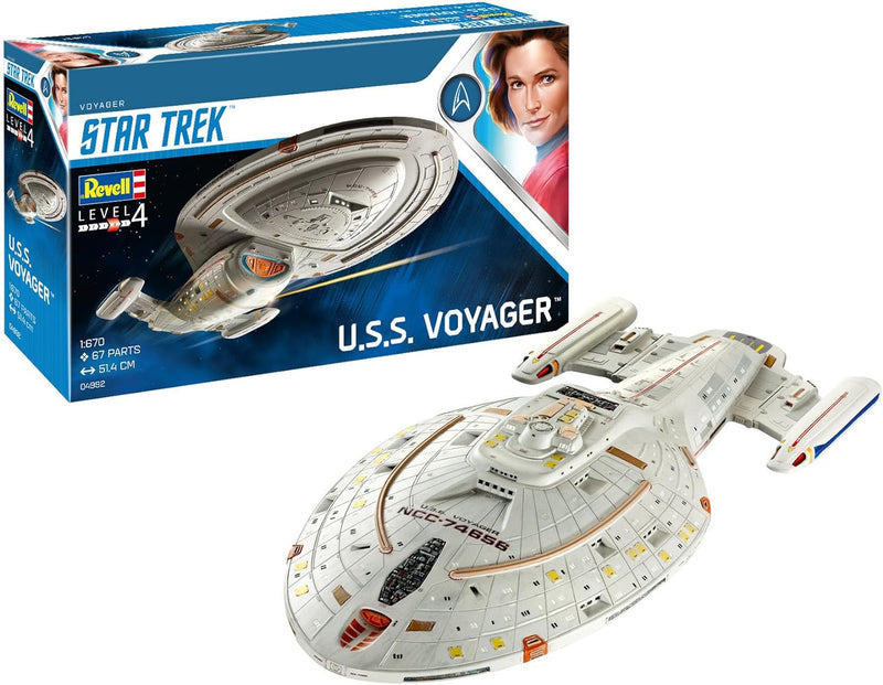 Revell 4992 USS Star Trek: Voyager Zubehör, Keine, 1/670 Voyager Single, Voyager Single