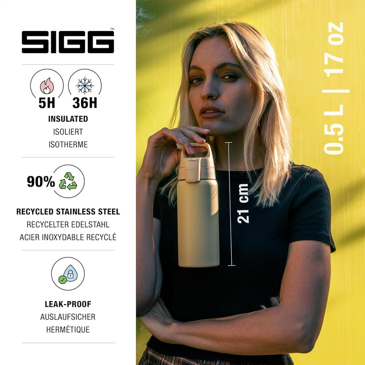 SIGG - Isolierte Trinkflasche - Thermosflasche Shield Therm One Opti Yellow kohlensäurehaltige Geträ