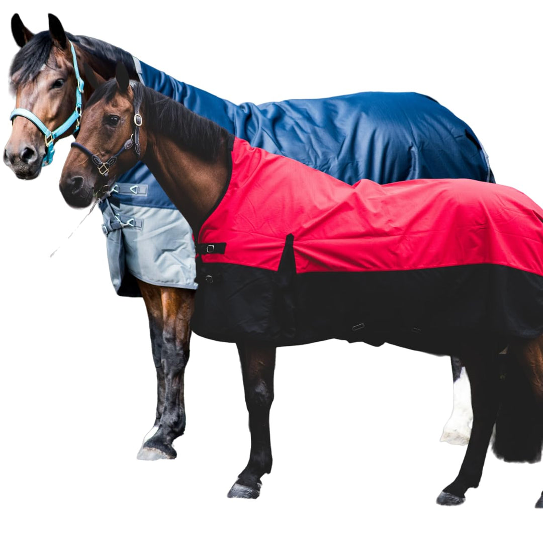 Pferdedecke 600D High Neck Weidedecke Winterdecke Regendecke Turnout : 150g Lavendel/Lila - 165 cm 1