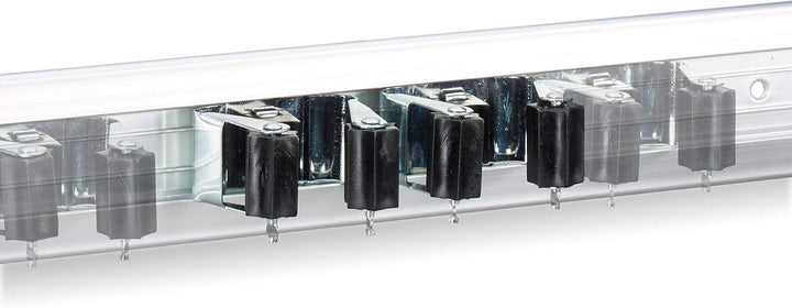 Relaxdays 3 x Gerätehalter Wandhalterung, Werkzeughalter für Wand, Ordnungsleiste Metall, Gartengerä
