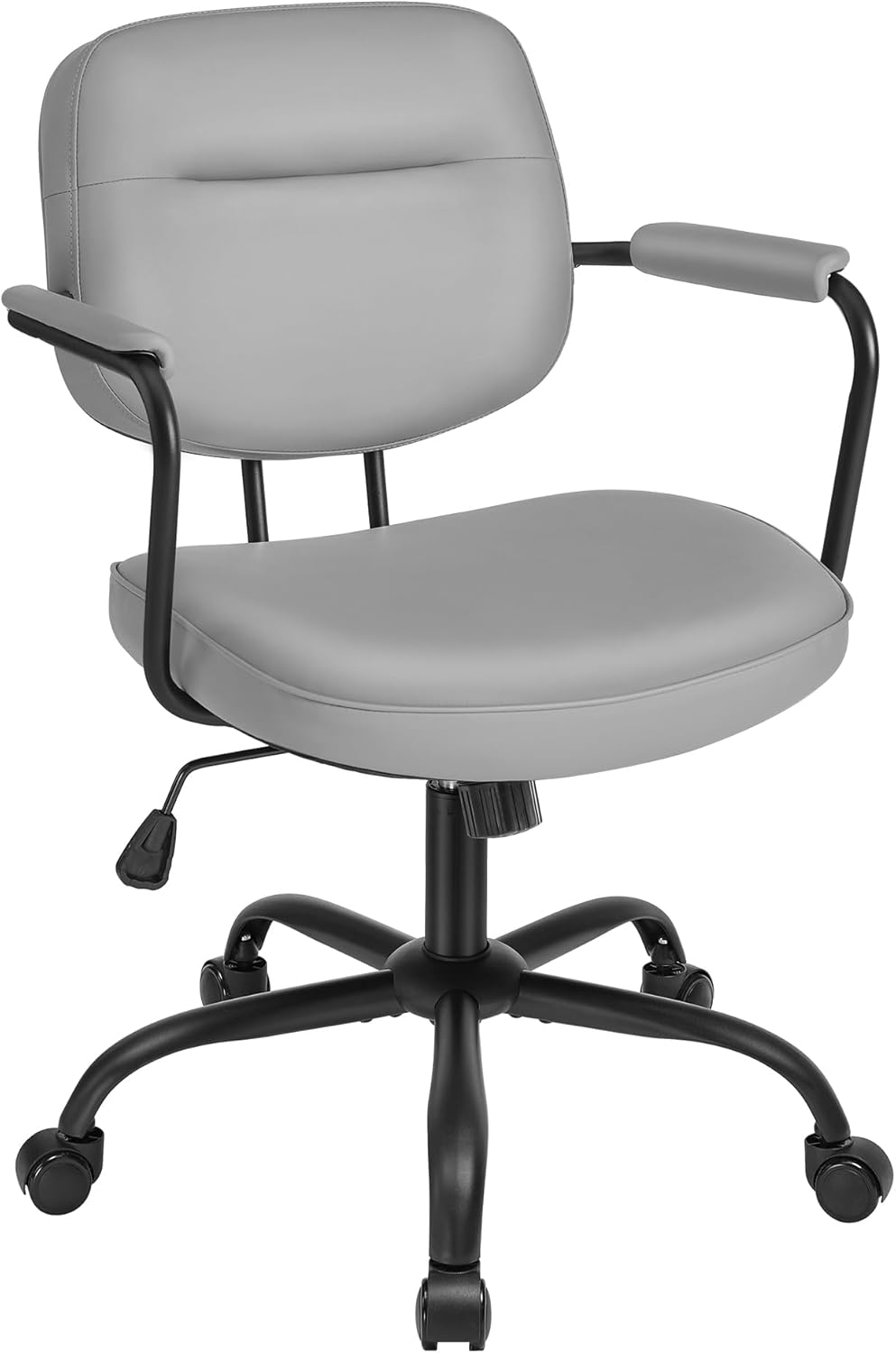 SONGMICS Homeoffice-Stuhl, Schreibtischstuhl, Schminkstuhl, PU, Drehstuhl, ergonomischer Bürostuhl,