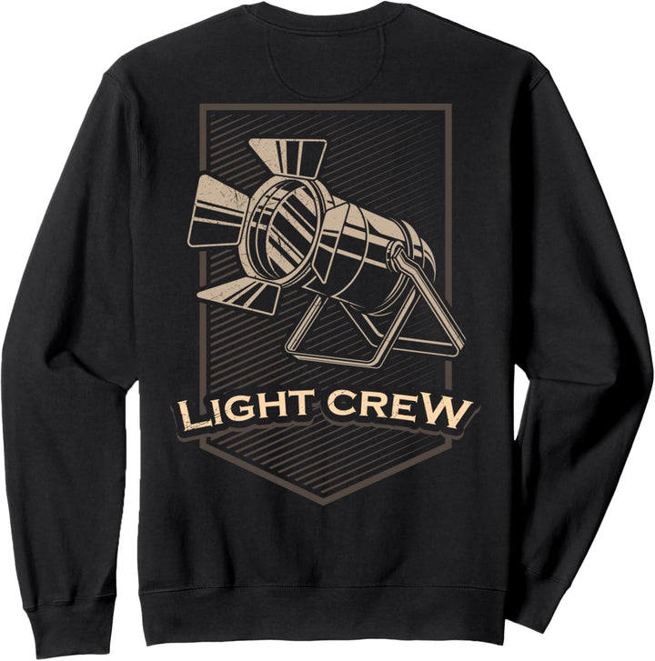 Lichttechnik LIGHT CREW Lichttechniker Veranstaltungstechnik Sweatshirt