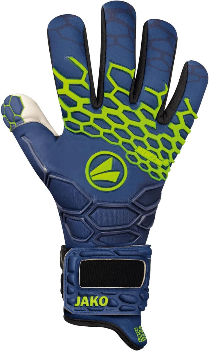 JAKO Uni Torwart-handschuh Prestige GIGA Negative Cut, navy/lemon, 9.5, 2551 11.5 navy/lemon, 11.5 n