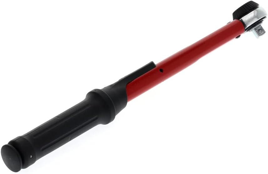 GEDORE red Drehmomentschlüssel für Links- und Rechtsgewinde, 3/8 Zoll, 10-50 Nm, Stahlrohr, Rot/Schw