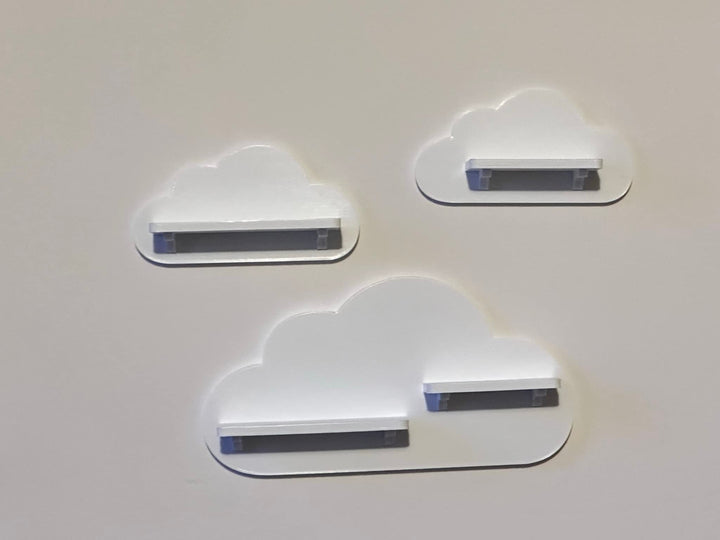 3er Wolken-Set passend/Kompatibel für die Toniebox Toniefiguren (Weiss) Weiss, Weiß