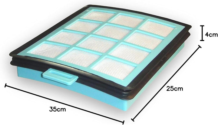 Filter-Set Kallefornia K812W + K753F passend für Philips PowerPro FC8769/01 - Set bestehend aus HEPA