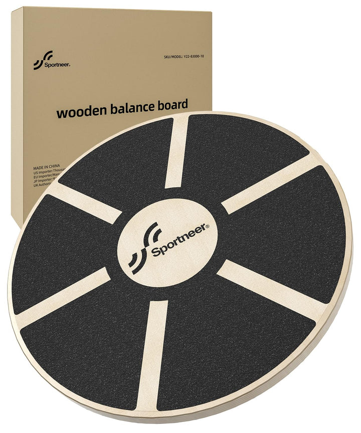 Sportneer Wackelbrett Balance Board Holz Durchmesser 40cm Gleichgewicht Board- professionel für die