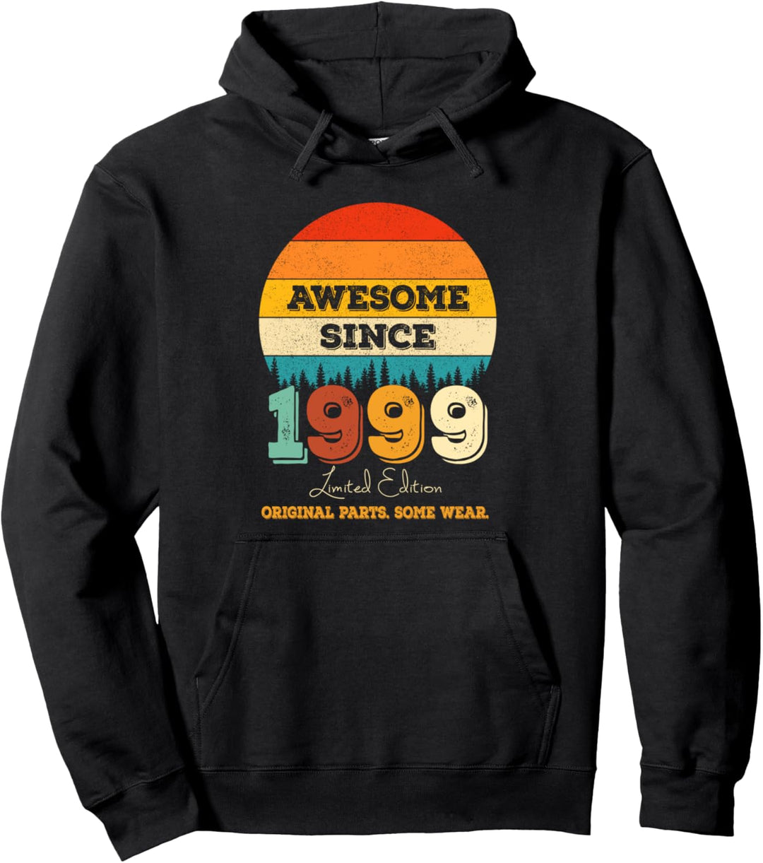 25 Jahre alte Originalteile seit 1999 Awesome 25th Birthday Pullover Hoodie