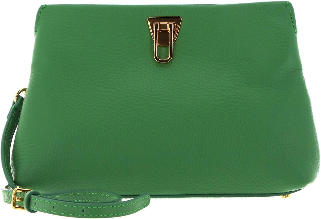 Coccinelle Beat Clutch Handbag Grained Leather Peppermint
