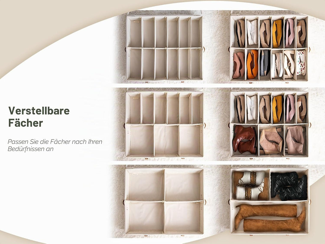 StorageWorks Aufbewahrungsboxen unter dem Bett, robuste Unterbett Aufbewahrungsbox für Kleidung, gro