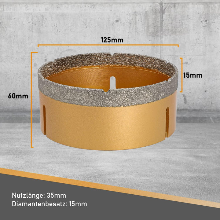 BTEC Fliesenbohrkronen mit M14 Aufnahme für Feinsteinzeug Fliesen Bodenfliesen Granitfliesen Naturst