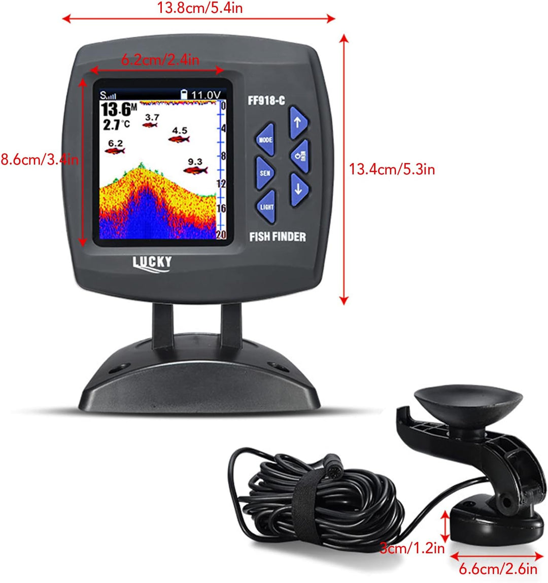 Fischfinder Kabelgebundener Sensor 45 Grad Unterwasser-Angelkamera Tragbarer LCD-Fischsucher Wasserd