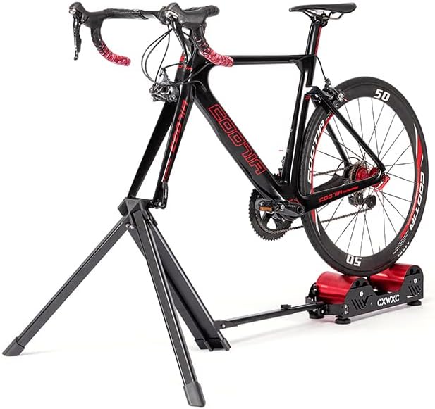 CXWXC Rollentrainer Fahrrad für 16-29 Zoll/700C Reifen Rollentrainer Rennrad Aluminiumlegierungskörp