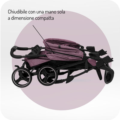 MoMi ISLA Kinderbuggy, Kinderwagen ab dem 1. Lebensmonat, bis 15 kg Körpergewicht, 5-Punkt-Sicherhei