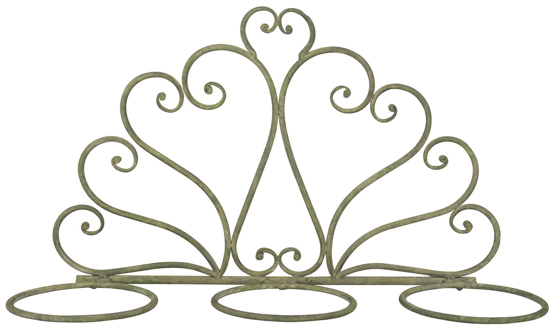 Esschert Design AM78 Bin grün 3 Blumentopfhalter