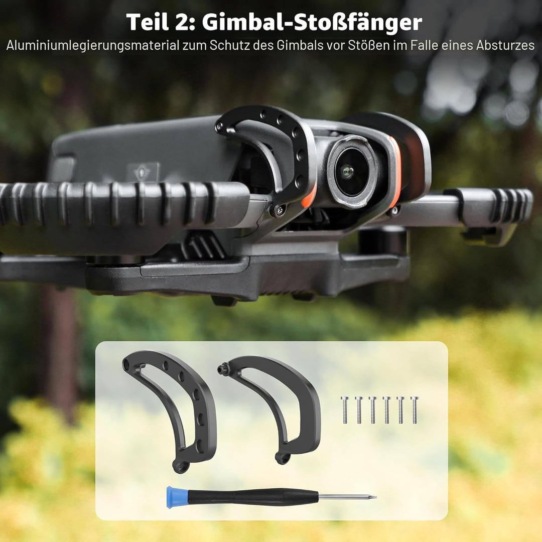 FPVtosky 3-IN-1 Schutz Zubehör für DJI Avata 2, Propellerschutz + Linsenschutz + Objektivschutzabdec