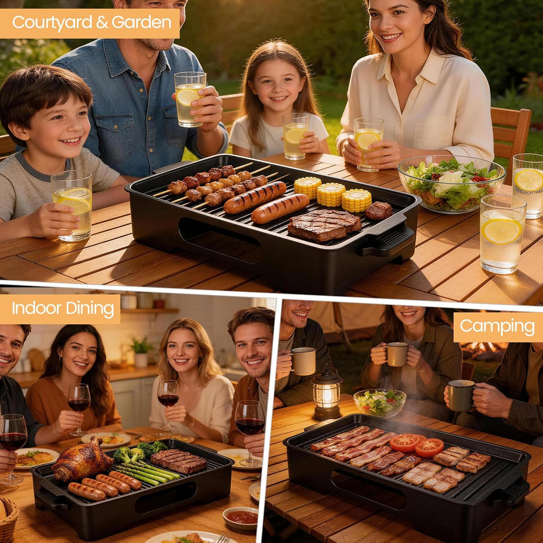 BBQ Warmhalteplatte Grillgut,Warmhalteplatte fürs Grillen & Essen,Warmhaltebehälter Grillgut Mit Ant