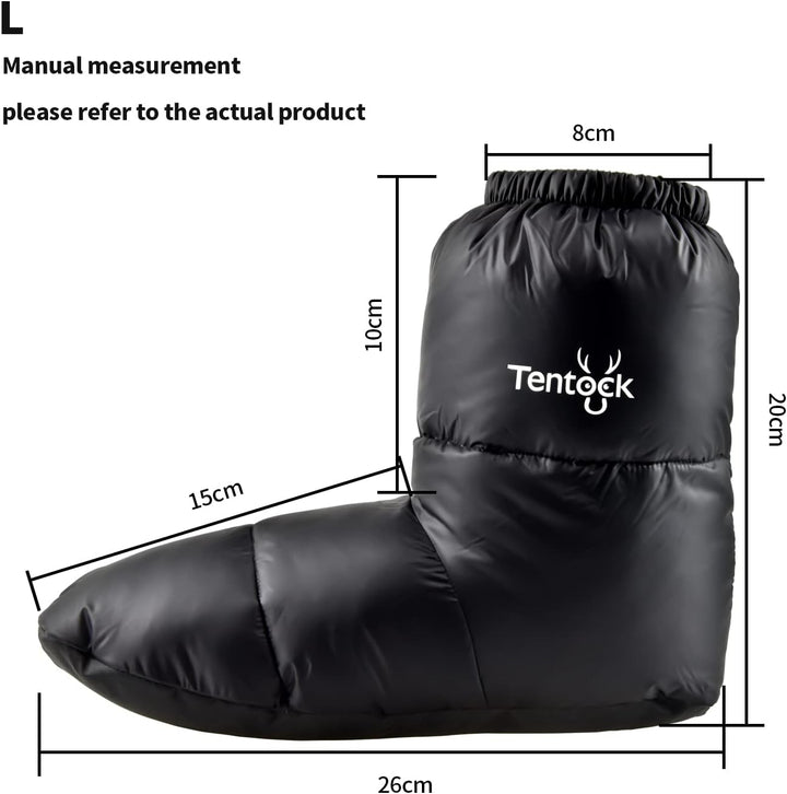 Tentock Winter Hausschuhe Wärmehausschuhe Gänse Daunen Socken Daunen Booties Unisex Thermisch Daunen