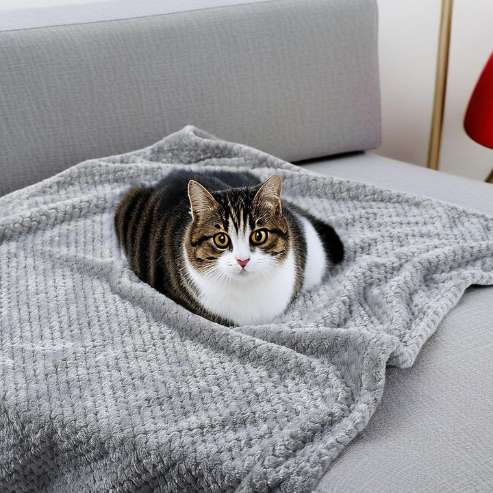 SLSON 2 Decken Hundedecken Katzendecken,Weiche Doppelseitige Haustierdecken für Sofas, Stühle,Autos,