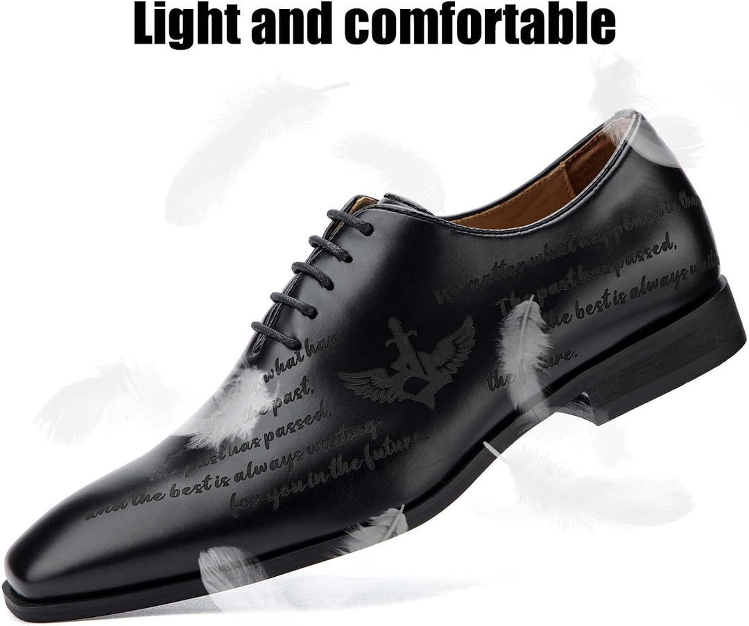 JITAI Mokassins Herren Elegante Schuhe Freizeit Loafer Herren Anzug Schuhe 42 EU Schwarz 03, 42 EU S