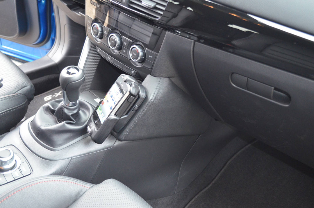KUDA 084455 Halterung Kunstleder schwarz für Mazda CX-5 (KE) ab 04/2012 bis 2015, 084455