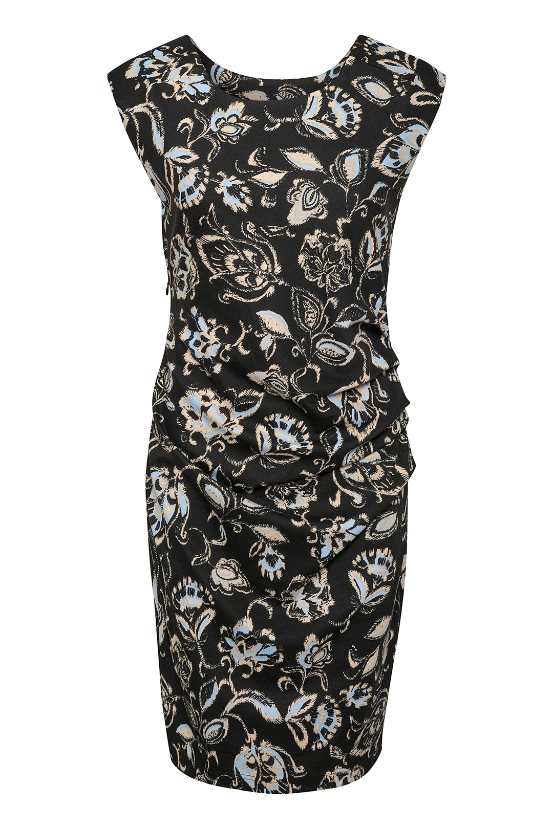 Kaffe Damen Kairma India Lässiges Kleid M Schwarz/Windsurfer/Grau, M Schwarz/Windsurfer/Grau