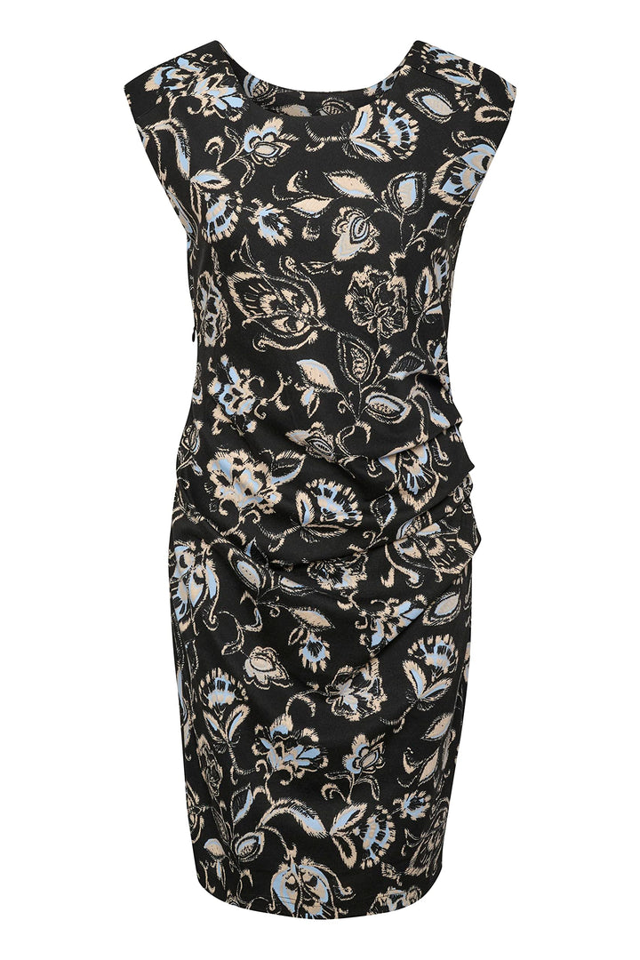 Kaffe Damen Kairma India Lässiges Kleid M Schwarz/Windsurfer/Grau, M Schwarz/Windsurfer/Grau