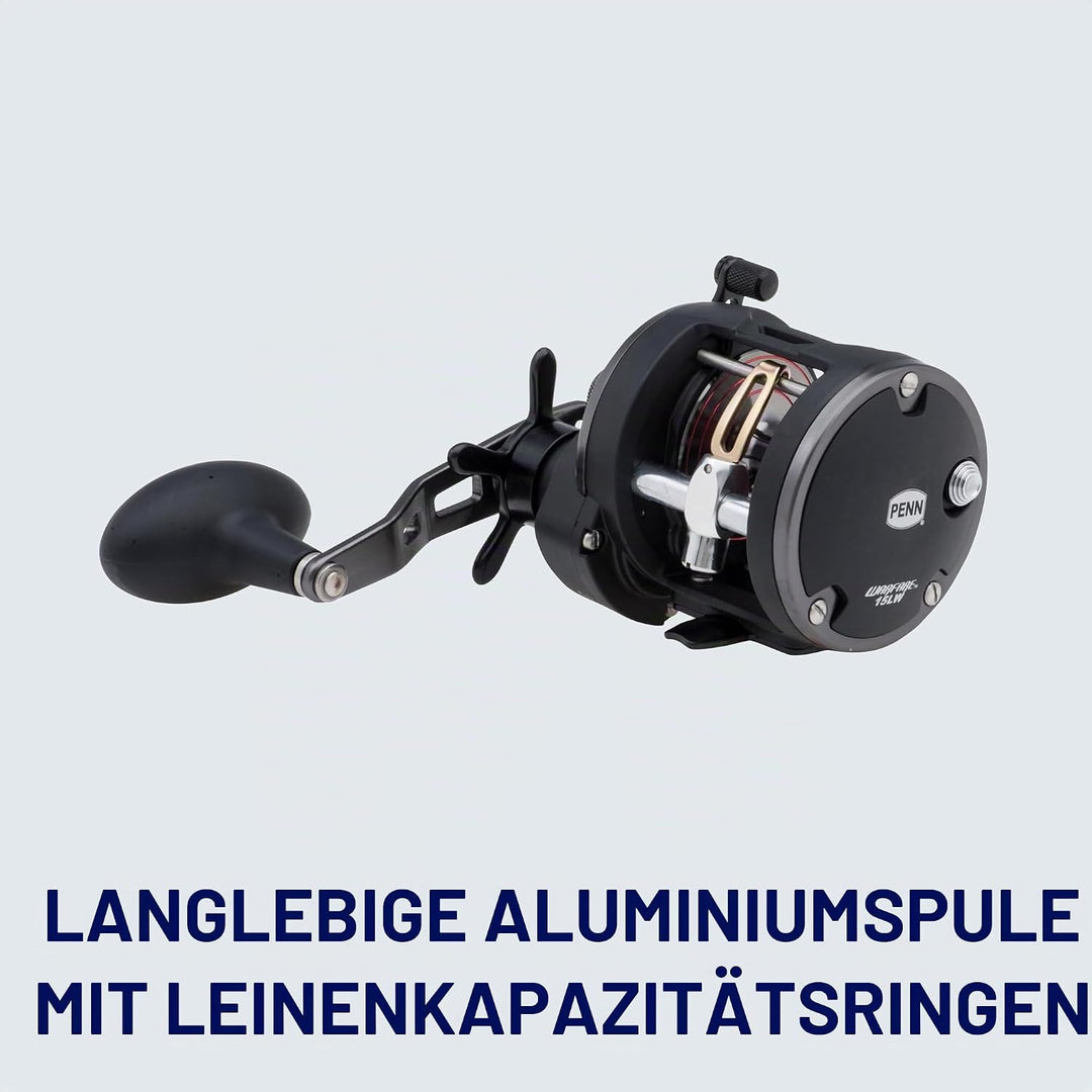 PENN Warfare Level Wind Multirolle für Salzwasser Boots- oder Kajakangeln 15| Right, 15| Right