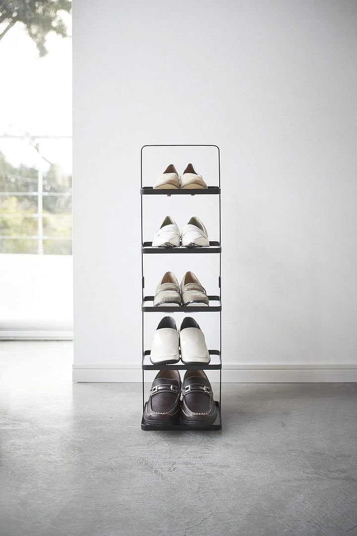 Shoe rack small - Tower - black Schwarz Single, Schwarz Single