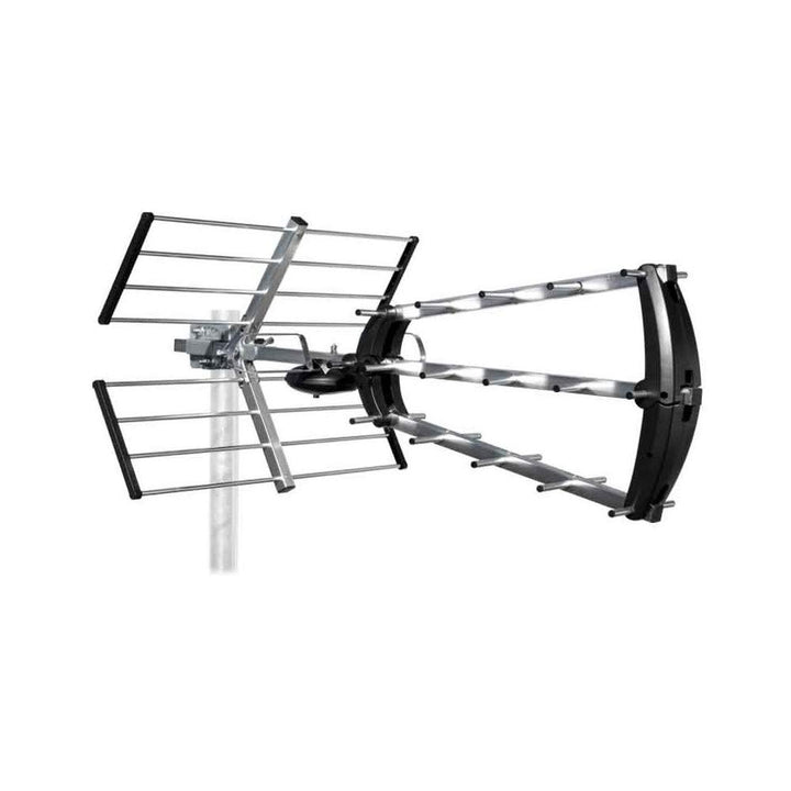 METRONIC 415044 Aussenantenne + 4G-Filter HDMI, silberfarben Antenne 26 dB + 4G-Filter, Antenne 26 d