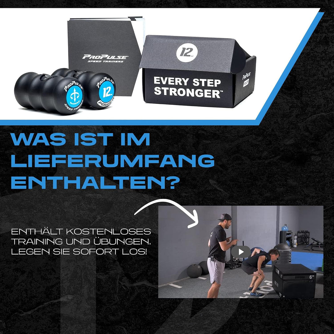 WeckMethod Propulse Speed Trainer - Handgewichte für Workout, Laufen, Gehen, Boxen, Physiotherapie,