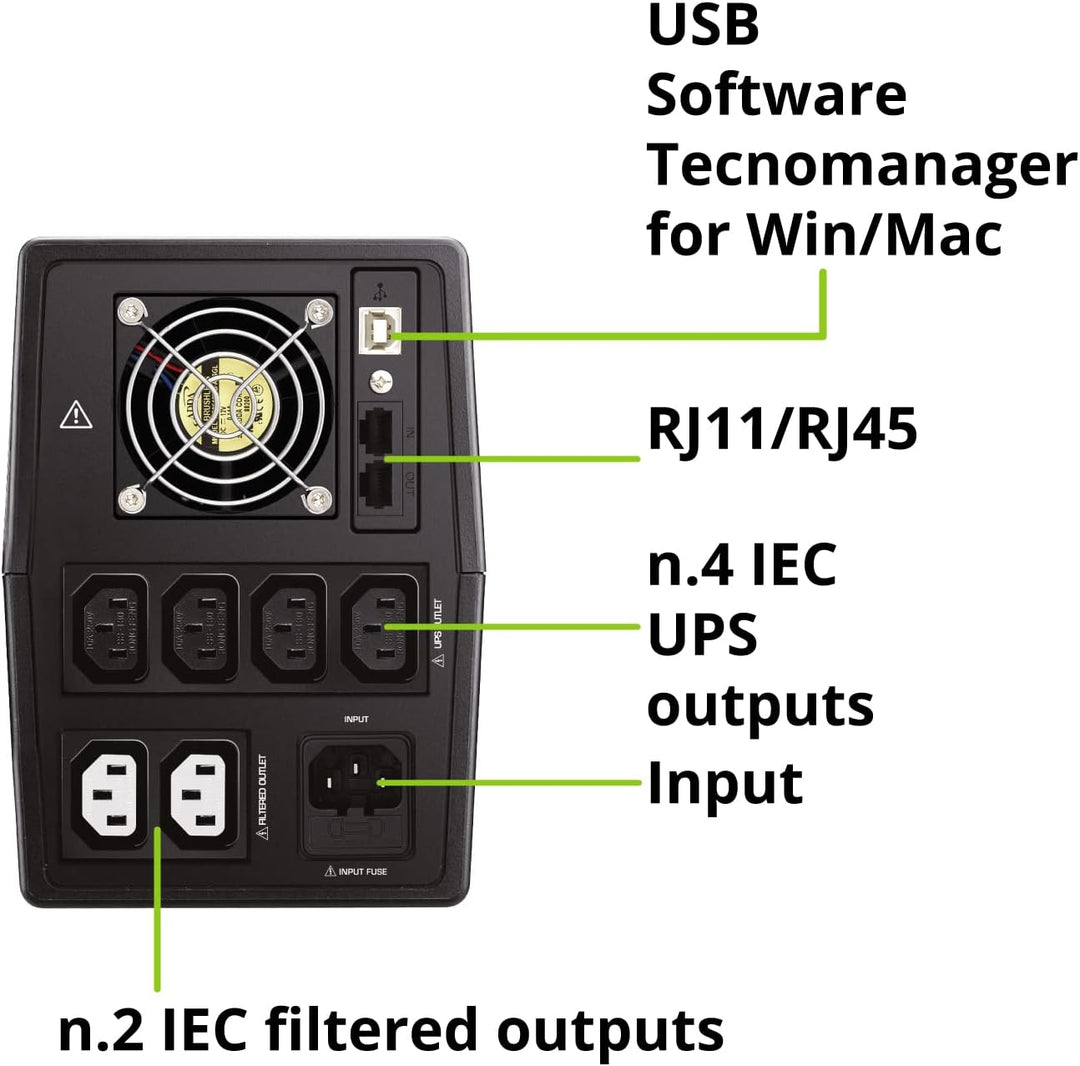 Tecnoware UPS ERA Plus 2600 VA/1820 W 6*IEC
