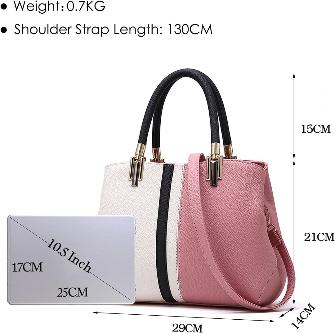 FANDARE Elegante Damen Umhängetaschen Schultertasche Frauen Handtasche PU Leder Wasserdicht für Büro