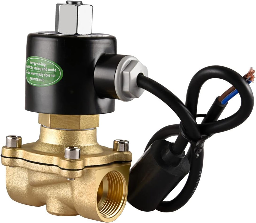 Heschen Elektrisches Magnetventil aus Messing, 2W-200-20KJ, PT 3/4, DC12V, Direktbetätigung für Wass